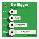 Select-a-Size Kitchen Roll Paper Towels, 2-Ply, 5.9 x 11, White, 123 Sheets/Triple Roll, 6 Rolls/Carton