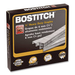 Heavy-Duty Premium Staples, 0.25" Leg, 0.5" Crown, Steel, 1,000/box