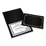 Award Certificates, 8.5 x 11, White with Braided Blue Border, 25/Pack