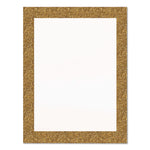 Glitter Poster Board, 22" x 28", Heavyweight, White with Gold Border, 25/Pack