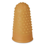 Fingertip Pads, Size 12, Large, Amber, 12/Pack