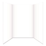 Tri-Fold Foam Board, 28 x 40, 0.19" Thick, White/White