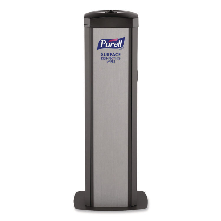 DS360 High-Capacity Surface Disinfecting Wipes Station, 1,200 Wipe Capacity, 15.5 x 15.5 x 39.6, Graphite