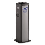 DS360 High-Capacity Surface Disinfecting Wipes Station, 1,200 Wipe Capacity, 15.5 x 15.5 x 39.6, Graphite
