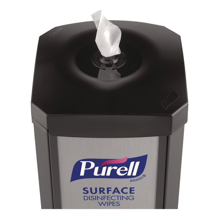 DS360 High-Capacity Surface Disinfecting Wipes Station, 1,200 Wipe Capacity, 15.5 x 15.5 x 39.6, Graphite