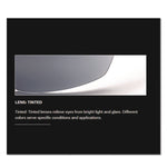 Anser Optical Safety Glasses, Black Frame, Gray Lens