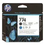 HP 774 (P2W01ACT) Black/Cyan Printhead, 24/Carton