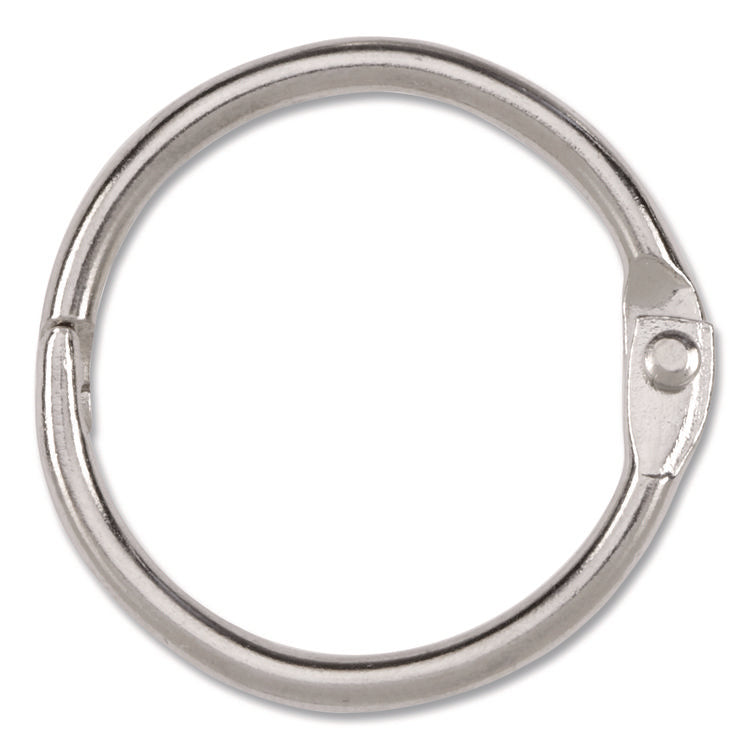 Metal Book Rings, 1" Diameter, 100/Box