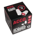 Rubber Finger Tips, 12 (medium-Large), Amber, Dozen