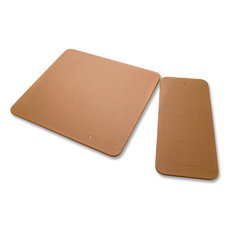 MagPad Charger and Mouse Pad, Brown