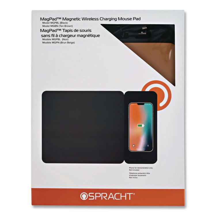 MagPad Charger and Mouse Pad, Brown