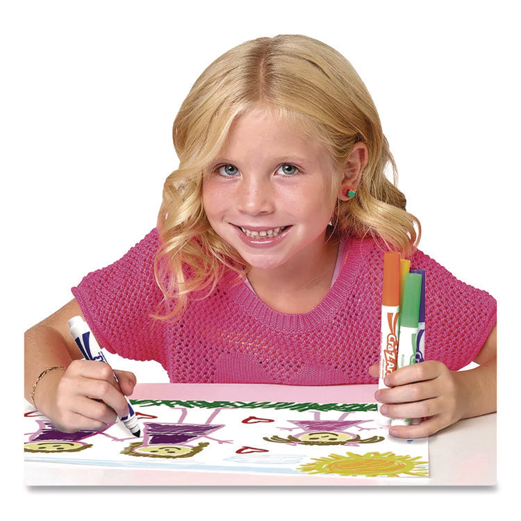 Washable Markers, Broad Bullet Tip, Assorted Colors, 64/set
