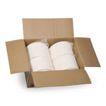 EarthChoice PFAS Free Compostable Dinnerware, 3-Compartment Plate, 10" dia, White, 500/Carton