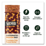 Caffeinated Protein Bar, Chocolate Chip Peanut Butter, 1.8 oz Bar, 12/Box