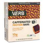 Caffeinated Protein Bar, Chocolate Chip Peanut Butter, 1.8 oz Bar, 12/Box