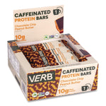 Caffeinated Protein Bar, Chocolate Chip Peanut Butter, 1.8 oz Bar, 12/Box