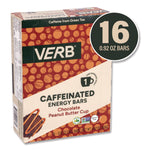 Caffeinated Energy Bar, Chocolate Peanut Butter Cup, 0.92 oz Bar, 16/Box