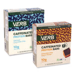 Caffeinated Protein Bar, Chocolate Chip Peanut Butter and Oatmeal Chocolate Chip, 1.8 oz Bar, 24/Box