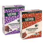 Caffeinated Energy Bar, Chocolate Peanut Butter Cup and Chocolate Chip Cookie Dough, 0.92  oz Bar, 32/Box