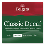 Classic Decaf Ground Coffee, Classic Roast Decaffeinated, 19.2 oz, Can, 6/Carton