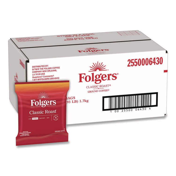 Classic Roast Ground Coffee Fraction Pack, 1.5 oz, 42/Carton