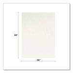 Oceanmat Hard Floor Chair Mat, 36 x 48, Clear