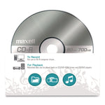CD-R Printable Recordable Disc, 700 MB/80 min, 48x, Spindle, Matte White, 100/Pack