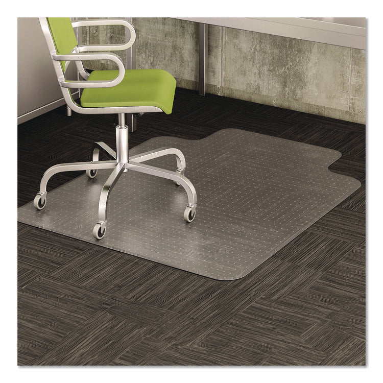 Duramat Moderate Use Chair Mat For Low Pile Carpet, 46 X 60, Wide Lipped, Clear