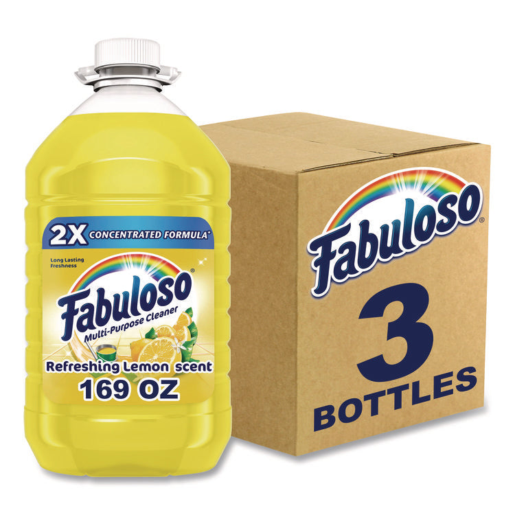 Multi-Use Cleaner, Lemon Scent, 169 Oz Bottle, 3/carton