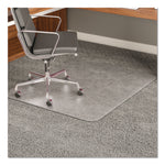 ExecuMat Carpet Chair Mat, Rectangular, 46 x 60, Clear