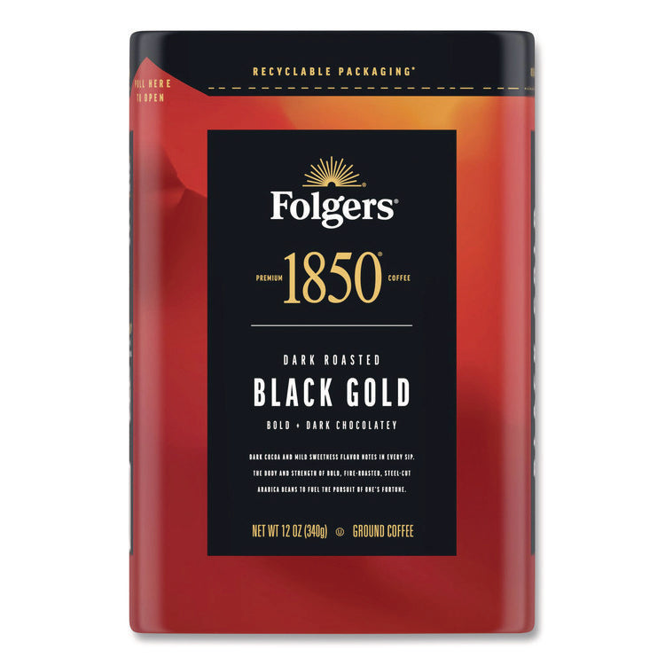 Black Gold Roast Ground Coffee, 12 oz Canister