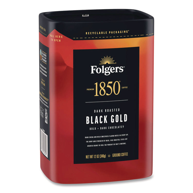 Black Gold Roast Ground Coffee, 12 oz Canister