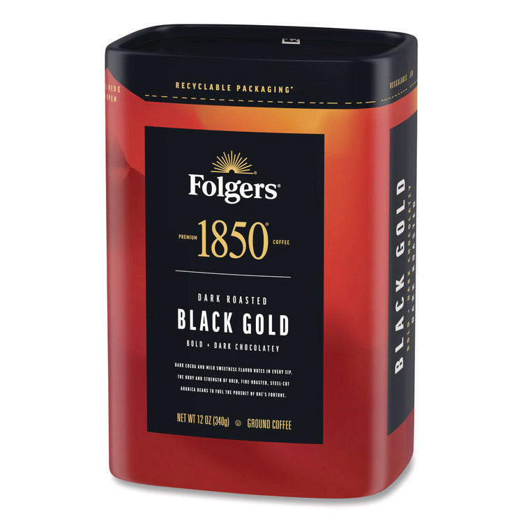 Black Gold Roast Ground Coffee, 12 oz Canister