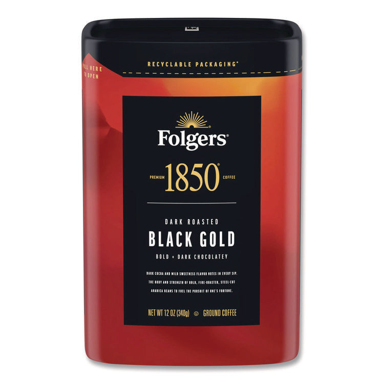 Black Gold Roast Ground Coffee, 12 oz Canister