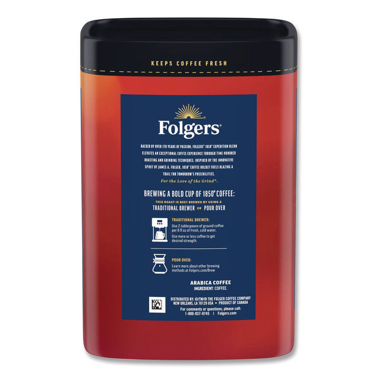 Expedition Blend Roast Ground Coffee, 12 oz Canister