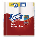 Choose-a-Size Mega Kitchen Roll Paper Towels, 1-Ply, 108/Roll, 6 Rolls/Pack, 4 Packs/Carton