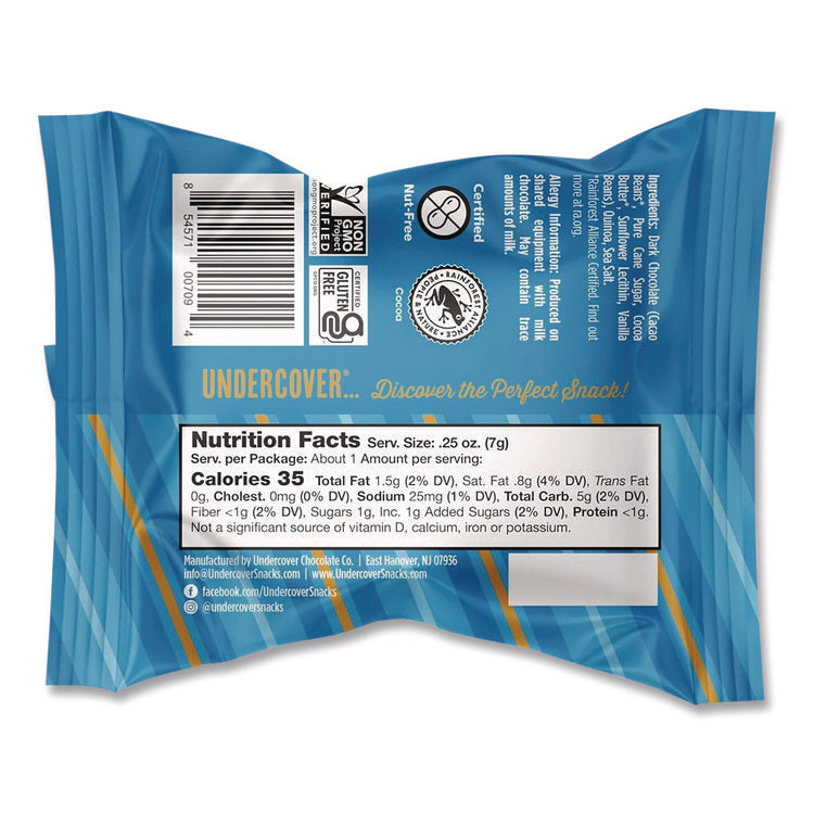 Dark Chocolate and Sea Salt Mini Quinoa Crisps, 0.25 oz Bag, 125/Carton