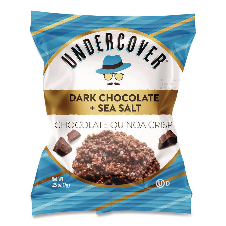 Dark Chocolate and Sea Salt Mini Quinoa Crisps, 0.25 oz Bag, 125/Carton