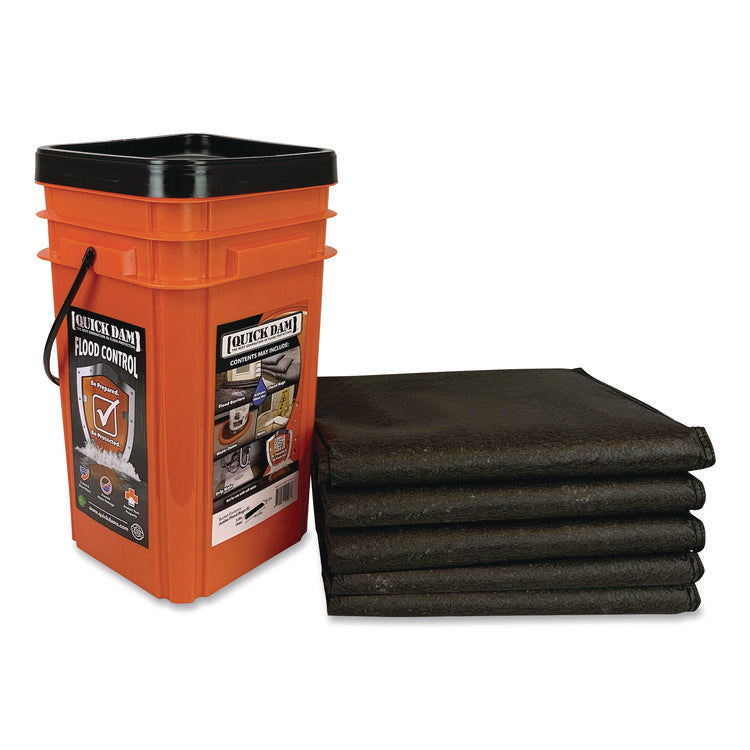 Outdoor Grab and Go Bucket Kit, (1) Bucket, (5) Jumbo Flood Bags