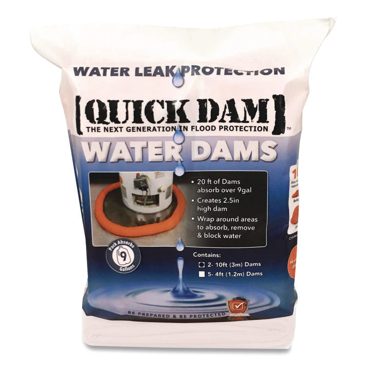 Water Dams, 2.5" x 10 ft x 2.5", 2/Pack