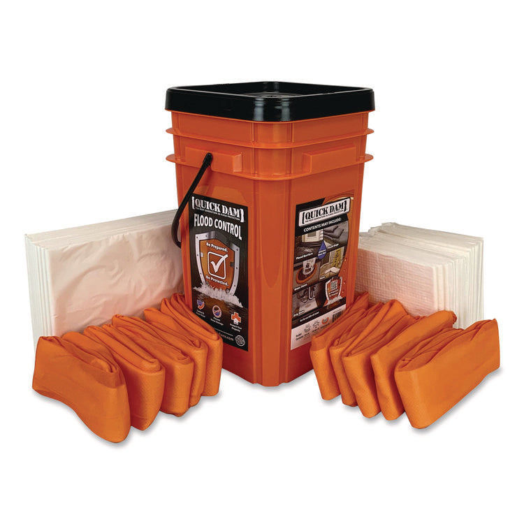Indoor Bucket Kit, (1) Bucket, (10) Drip Mats, (20) Mats, (10) 4 ft Water Dams