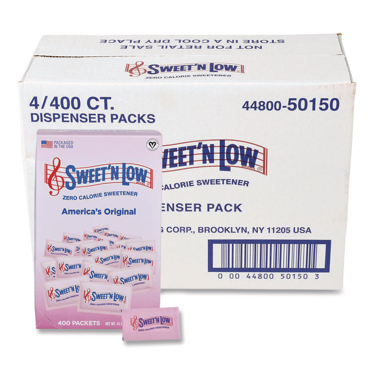 Zero Calorie Sweetener, 1 g Packet, 400/Box, 4 Box/Carton