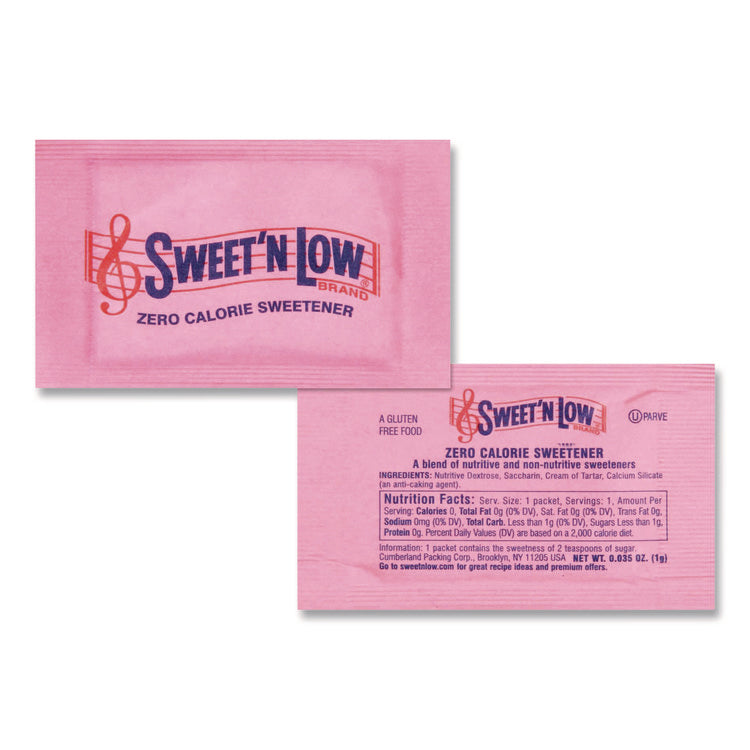 Zero Calorie Sweetener, 1 g Packet, 400/Box, 4 Box/Carton