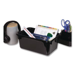 Cubby Bin, Neutral Tones 1.8 gal, 7.8" x 12.09" x 5.18", Black, 5/Pack