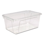 Cubby Bin, 1.8 gal, 7.8" x 12.09" x 5.18", Clear, 5/Pack