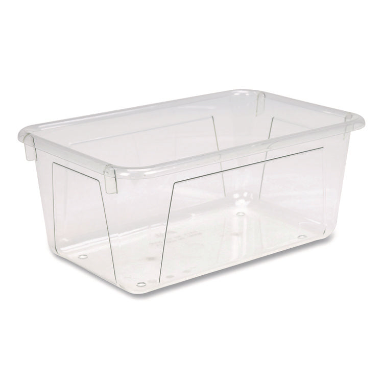 Cubby Bin, 1.8 gal, 7.8" x 12.09" x 5.18", Clear, 5/Pack