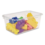 Cubby Bin, 1.8 gal, 7.8" x 12.09" x 5.18", Clear, 5/Pack