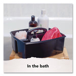 Large Caddy, 13 x 11 x 6.38, Black, 6/Pack