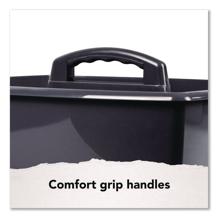 Large Caddy, 13 x 11 x 6.38, Black, 6/Pack