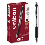 207 Impact Gel Pen, Retractable, Bold 1 Mm, Blue Ink, Black/blue Barrel